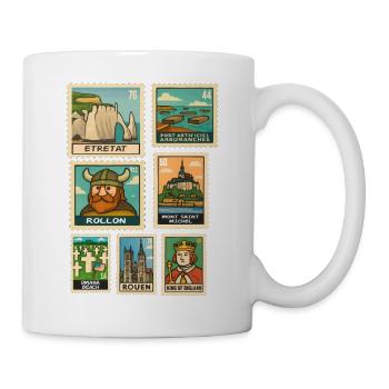 Stamps Normandy Monuments Geschichte D-Day Pride - Tasse - Weiß - Rechts