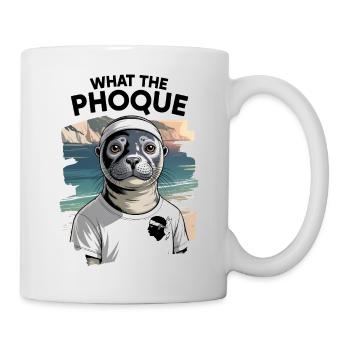 Korsischer Humor Geschenk Was das Robbeninsel-Souvenir - Tasse - Weiß - Rechts