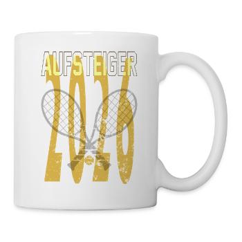 Tennis Aufsteiger 2026 Meistershirt  - Tasse - Weiß - Rechts
