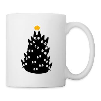 Cat Christmas Christmas Construction Gift Fir - Mug - white - Right