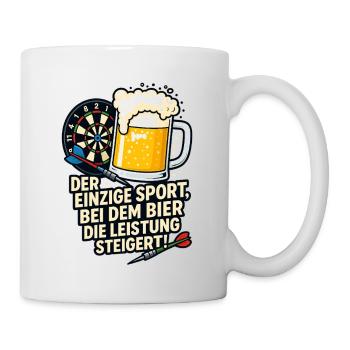 Sport de fléchettes - Mug blanc - blanc - Droite