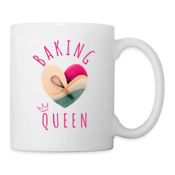"Baking Queen - Heart!" - Mug - white - Right