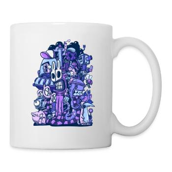 Purpurnes Chaos - Tasse - Weiß - Rechts