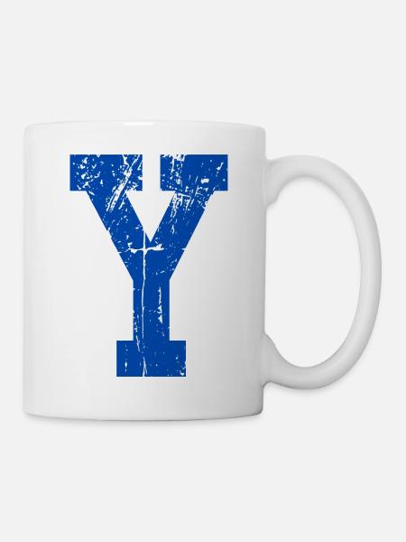 Letter y Retro Sport - Tasse - Weiß