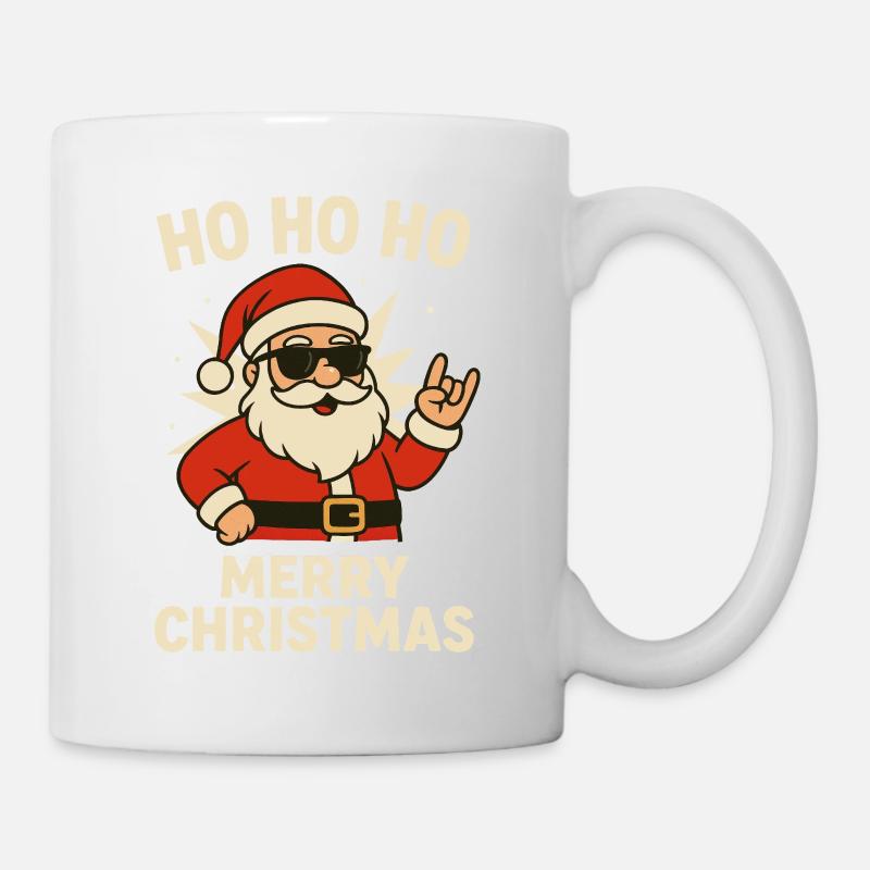 Santa Ho Ho Ho Joyeux Noël - Mug blanc - blanc