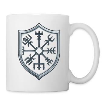 Vegvisir Schild Symbolik - Tasse - Weiß - Rechts