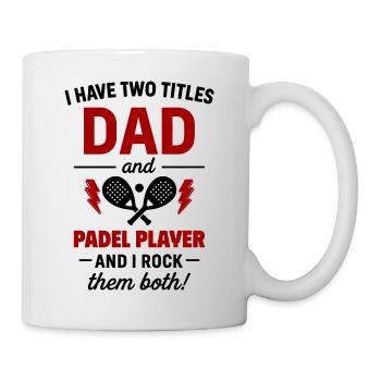 Cadeau de joueur de padel pour Noël à Noël - Mug blanc - blanc - Droite
