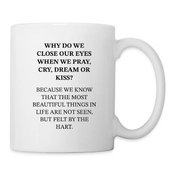 Why do we close our eyes? - Mug - white - Right