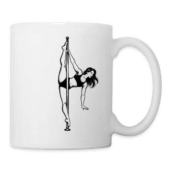 Pole Dance Pole Dancer Classy Acrobatic Gift - Mug - white - Right