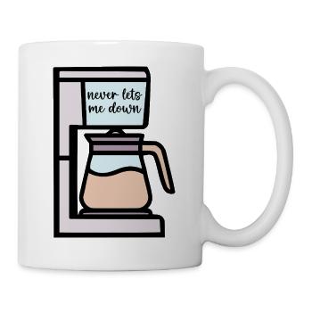Fiabilité du café filtré - Mug blanc - blanc - Droite