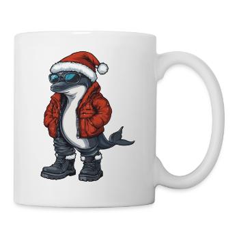Dolphin Christmas Winter - Mug - white - Right