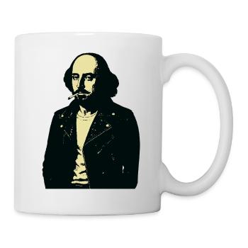 William Shakespeare Mitternachtsrebellenporträt - Tasse - Weiß - Rechts