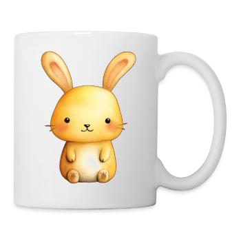 Petit Lapin Doux – Illustration Bébé Mignonne - Mug blanc - blanc - Droite