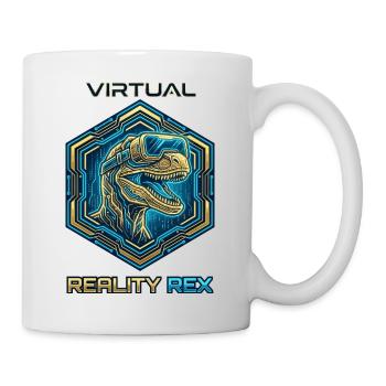 Virtual Reality Rex Dino - Tasse - Weiß - Rechts