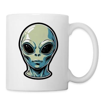 Alien Head Illustration - Mug - white - Right