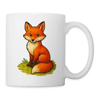 Bande dessinée Fox - Mug blanc - blanc - Droite