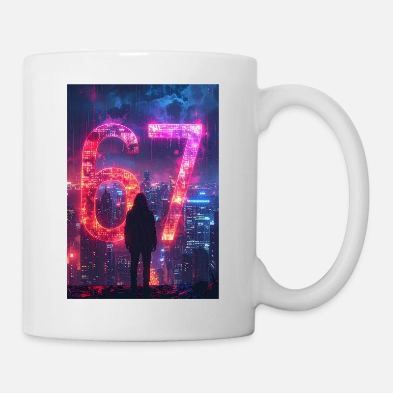 6 7 Conception - Mug blanc - blanc