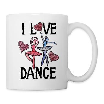 Whimsical Ballet Hearts - Mug - white - Right