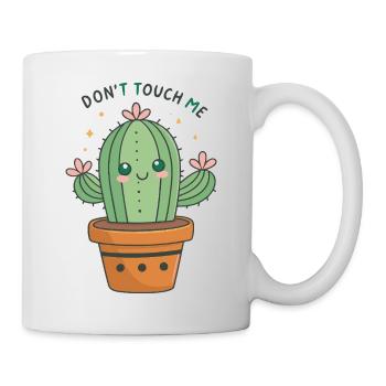 Cactus kawaii: Don't Touch Me - Mug blanc - blanc - Droite