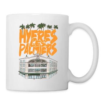 Hyeres Palmiers Graffiti - Mug blanc - blanc - Droite