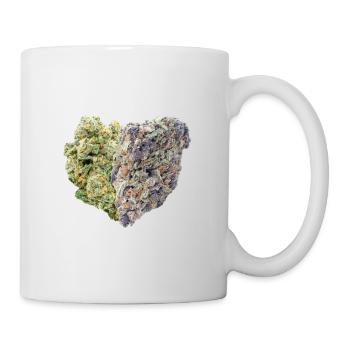 Weed Bud Cannabis Heart Love 420  - Tasse - Weiß - Rechts