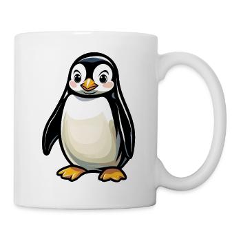 Cuddly Penguin Cartoon - Mug - white - Right