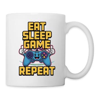 Eat Sleep Game Repeat - Mug - white - Right