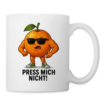 Don't press me orange - Mug - white - Right