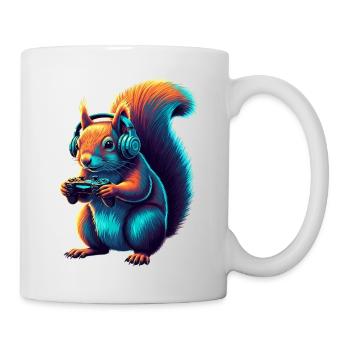 Squirrel Gaming Animal Video Games Funny - Mug - white - Right