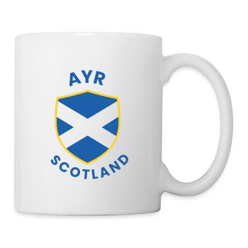 Wappen von Ayr, Schottland - Tasse - Weiß - Rechts
