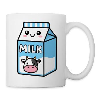 Milchkarton-Kuh - Tasse - Weiß - Rechts