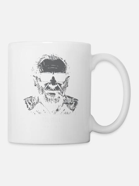 Love Insight: Bukowski Quote Portrait - Mugg - vit