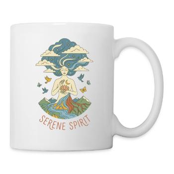Serene Spirit - Mystical Nature Yoga - Mug - white - Right
