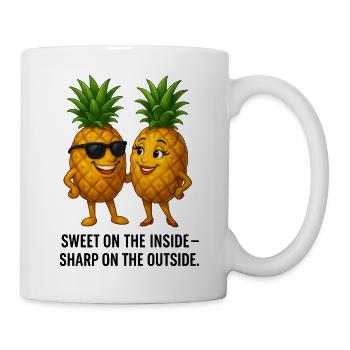 Sweet inside spicy outside pineapple duo - Mug - white - Right