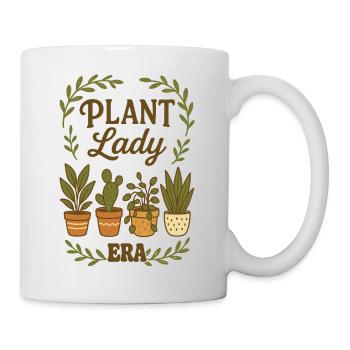 Dame Plante Époque Verte - Mug blanc - blanc - Droite