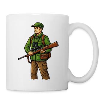 Forest hunters in the countryside - Mug - white - Right