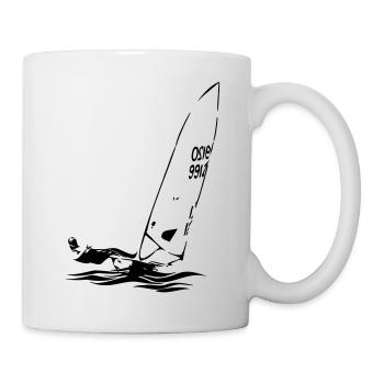 ILCA Laser Sailing Dinghy Sailboat Regatta Sailing Sports - Mug - white - Right