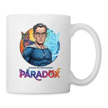 Cosmo-Schrödinger-Paradoxon - Tasse - Weiß - Rechts