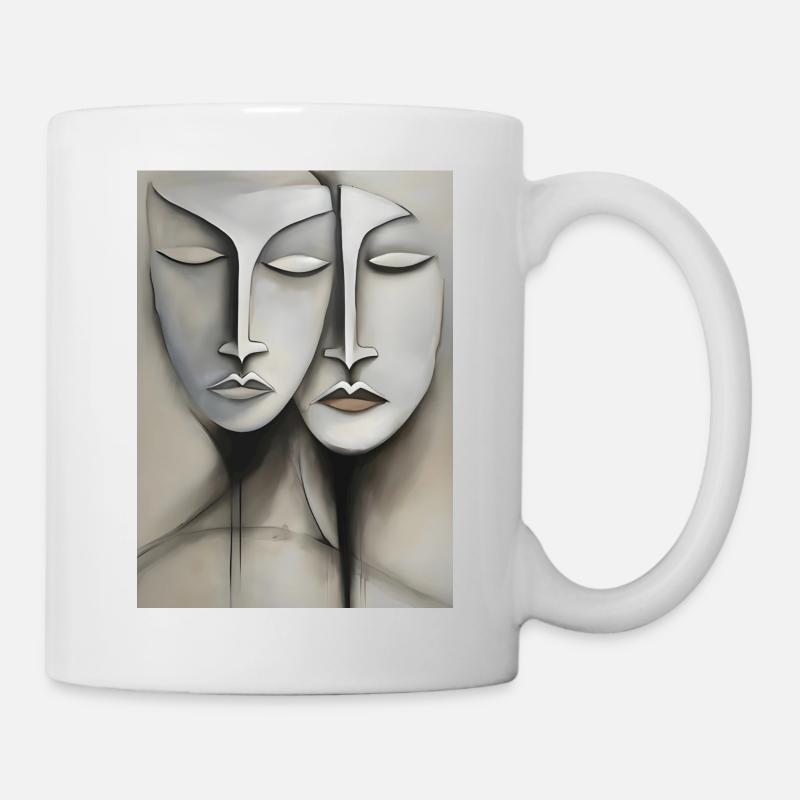 Faces, faces - Mug - white