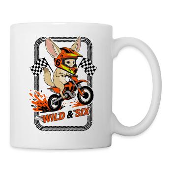 Wild & Six Fennek Motocross - Tasse - Weiß - Rechts