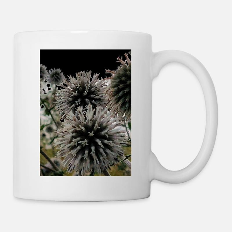 Empreinte sur les chardons - Mug blanc - blanc