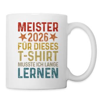 T-shirt de remise des diplômes du champion 2026 - Mug blanc - blanc - Droite