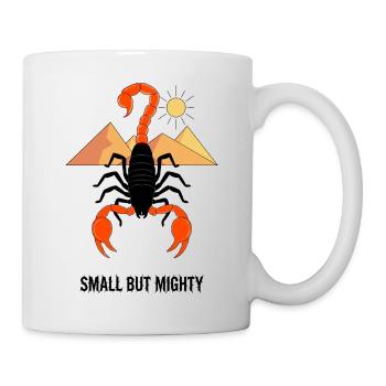 Petit mais puissant Scorpion - Mug blanc - blanc - Droite