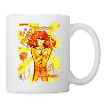 Femme Doigt Pipi2 - Mug blanc - blanc - Droite