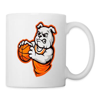 Power Basketball Bulldog Mascot - Mug - white - Right