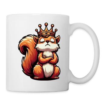 Eichhörnchen Eichhorn Eichhörnchenliebhaber Nager - Tasse - Weiß - Rechts