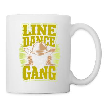 Gang de Cowboy de la Gang de Danses en Ligne - Mug blanc - blanc - Droite