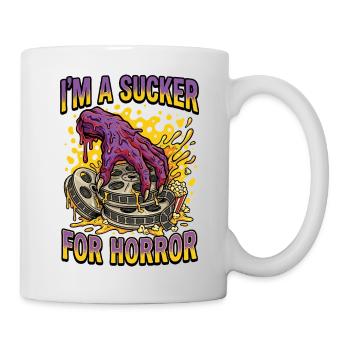 Ich bin süchtig nach Horror - Tasse - Weiß - Rechts