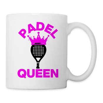 Padel Queen – Court Lady! Smash it pink - Tasse - Weiß - Rechts