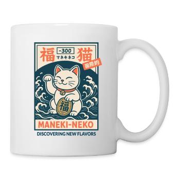 Maneki-neko - Tasse - Weiß - Rechts